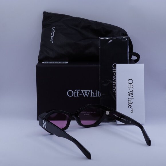 Off-White OERI144 HILO 1030 Cat Eye Sunglasses – Black/Pink